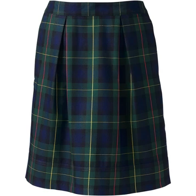 Lands' End School Uniform Women's Plaid Pleated Skort Top Of Knee 5 Lands' End School Uniform Women's Plaid Pleated Skort Top Of Knee - Image 3