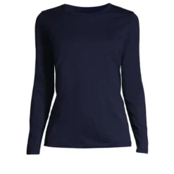 Lands' End Women's Tall Relaxed Supima Cotton Long Sleeve Crewneck T-Shirt -Mizuno Shop GUEST 98fd2942 5efc 4fde b55a f9c2c8167150
