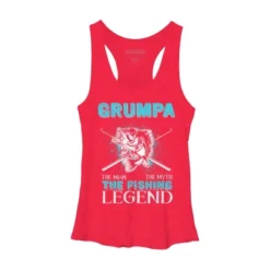 Women's Design By Humans Grumpa Man Myth Fishing Legend By HoangCathrine Racerback Tank Top -Mizuno Shop GUEST 99c539c0 7197 4711 a711 61778a08ad00