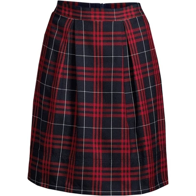 Lands' End School Uniform Women's Plaid Pleated Skort Top Of Knee 9 Lands' End School Uniform Women's Plaid Pleated Skort Top Of Knee - Image 7