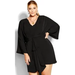 Women's Plus Size Whirlpool Dress - Black | CITY CHIC -Mizuno Shop GUEST 9a90403b 79a6 4cf4 b4e4 08450e3e7c77