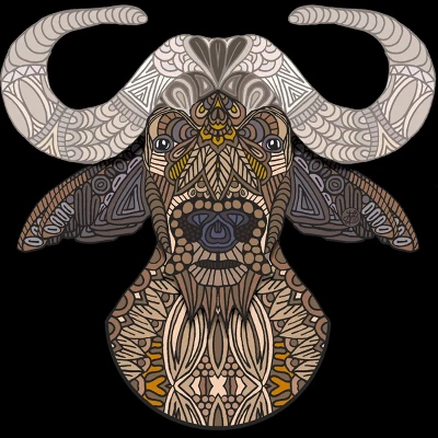 Junior's Design By Humans African Buffalo By Myartlovepassion T-Shirt 3 Junior's Design By Humans African Buffalo By Myartlovepassion T-Shirt