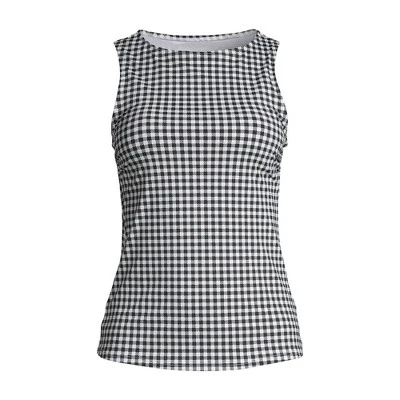 Lands' End Women's Plus Size DD-Cup Chlorine Resistant Square Neck Underwire Tankini Top Swimsuit Adjustable St 4 Lands' End Women's Plus Size DD-Cup Chlorine Resistant Square Neck Underwire Tankini Top Swimsuit Adjustable St - Image 2