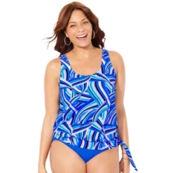 Swimsuits For All Women’s Plus Size Side Tie Blouson Tankini Top 26 Swimsuits For All Women’s Plus Size Side Tie Blouson Tankini Top -Mizuno Shop GUEST 9e5960a2 f9cc 466b b1b8 5449e48f7c02