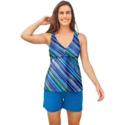 Swim 365 Women’s Plus Size Flowy Tankini Top -Mizuno Shop GUEST 9e6c83e4 8c16 43d6 88db 46b01f598e58