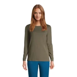 Lands' End Women's Tall Relaxed Supima Cotton Long Sleeve Crewneck T-Shirt -Mizuno Shop GUEST 9fa44454 a359 4bd4 b31d db62b90fce53