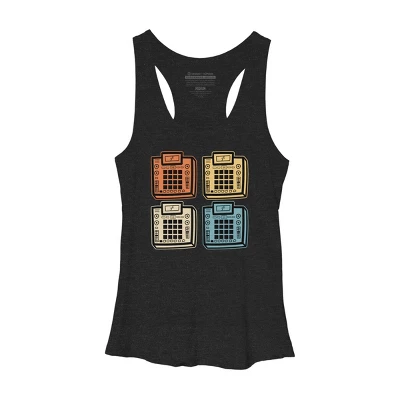 Women's Design By Humans I Make Beats In Color By MusicoIlustre Racerback Tank Top 4 Women's Design By Humans I Make Beats In Color By MusicoIlustre Racerback Tank Top - Image 2