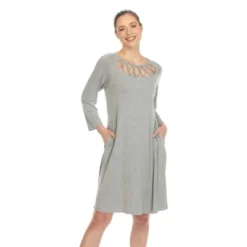 Women's Criss Cross Neckline Swing Dress -Mizuno Shop GUEST a2f9a480 8ef9 4ae6 8671 9830bf0e53fe