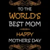 Women's Design By Humans Happy Mother's Day World's Best Mom By Tmsarts Racerback Tank Top -Mizuno Shop GUEST a83cfd32 1285 4ab8 a383 89b888b600e8