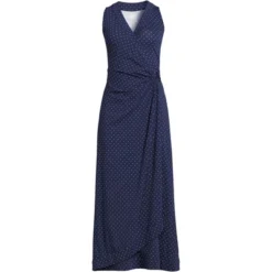 Lands' End Women's Light Weight Cotton Modal Sleeveless Surplice Maxi Dress 15 Lands' End Women's Light Weight Cotton Modal Sleeveless Surplice Maxi Dress -Mizuno Shop GUEST aa0ca5b0 5872 4df1 b80f 5196ffffebe9