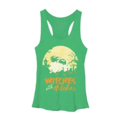 Women's Design By Humans Halloween Camping Witches Hitches Funny By RedBirdLS Racerback Tank Top -Mizuno Shop GUEST aaebbb5d dda8 411c 94f9 74df0b957ab3