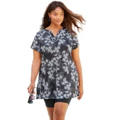 Swim 365 Women’s Plus Size Longer Length Short-Sleeve Swim Tunic 21 Swim 365 Women’s Plus Size Longer Length Short-Sleeve Swim Tunic -Mizuno Shop GUEST aec93cde 3686 472f 88bb 72c607c2d510