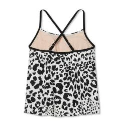 Women's Post Mastectomy Scoop Neck Tankini Top - Kona Sol™ Leopard Print