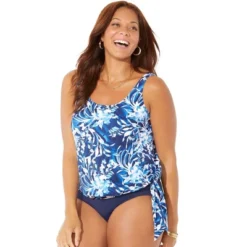 Swimsuits For All Women’s Plus Size Side Tie Blouson Tankini Top 30 Swimsuits For All Women’s Plus Size Side Tie Blouson Tankini Top -Mizuno Shop GUEST b2bb178c 12b3 45e4 8739 b09f09b19f16