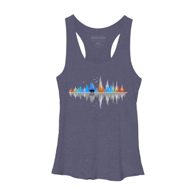 Women's Design By Humans Sounds Of Nature Color Tree Notes By NomAdartStudio Racerback Tank Top 11 Women's Design By Humans Sounds Of Nature Color Tree Notes By NomAdartStudio Racerback Tank Top - Image 9