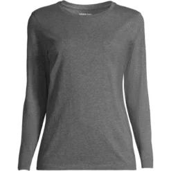 Lands' End Women's Tall Relaxed Supima Cotton Long Sleeve Crewneck T-Shirt -Mizuno Shop GUEST b3ce2679 78e7 402b a260 ca48f0124a44