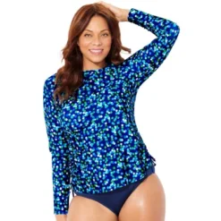 Swimsuits For All Women’s Plus Size Chlorine Resistant Side-Tie Adjustable Long Sleeve Swim Tee 18 Swimsuits For All Women’s Plus Size Chlorine Resistant Side-Tie Adjustable Long Sleeve Swim Tee -Mizuno Shop GUEST b65a2a32 2788 46ca 8987 9fa8db5b5ec7