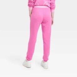 Women's Sanrio Hello Kitty Two-Tone Graphic Jogger Pants - Pink