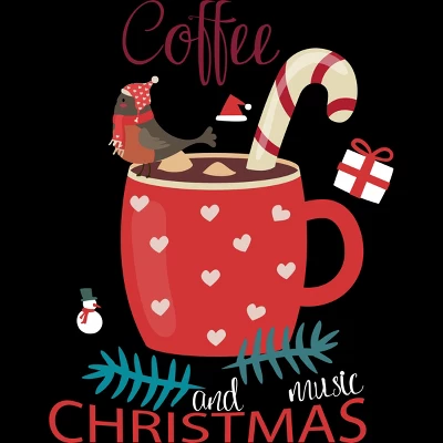 Women's Design By Humans Merry Christmas Treasure Box By Funkprints Racerback Tank Top