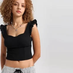 Women's Ruffled Tiny Tank Top -Mizuno Shop GUEST ba4845f7 3b3c 40ba b320 8c074b80d7a9