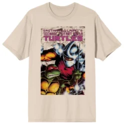 Teenage Mutant Ninja Turtles TMNT Comic Origins Raphael & Shredder Cover Art Crew Neck Short Sleeve Women's Natural T-shirt -Mizuno Shop GUEST bcfb6676 0afb 4d5b 9516 291d18cc9860