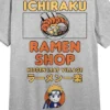 Naruto Shippuden Ichiraku Ramen Shop Crew Neck Short Sleeve Athletic Heather Women's Night Shirt -Mizuno Shop GUEST be97d157 25ad 40bb 8b5e 299e1d8eb7a1