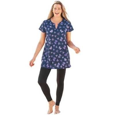 Swim 365 Women’s Plus Size Longer Length Short-Sleeve Swim Tunic 10 Swim 365 Women’s Plus Size Longer Length Short-Sleeve Swim Tunic - Image 8