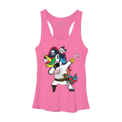 Women's Design By Humans Dabbing Dance Pirate Unicorn Gifts Funny Halloween Costume Gift By Lukesstore Racerback Tank Top 6 Women's Design By Humans Dabbing Dance Pirate Unicorn Gifts Funny Halloween Costume Gift By Lukesstore Racerback Tank Top - Image 4