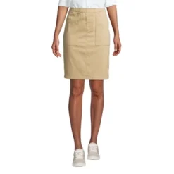 Lands' End Women's Mid Rise Elastic Waist Pull On Knockabout Chino Skort -Mizuno Shop GUEST c11d72d8 a5a4 4431 bd4a 141fe2e539a7