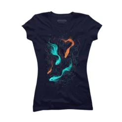 Junior's Design By Humans Neon Float By StevenToang T-Shirt -Mizuno Shop GUEST c35b2d7f ce13 4c7e a1fd c431e63e2526