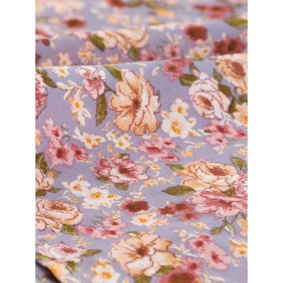 Allegra K Women's Floral Round Neck Ruffle Sleeve Button Down Midi Shirt Dress 6 Allegra K Women's Floral Round Neck Ruffle Sleeve Button Down Midi Shirt Dress - Image 4