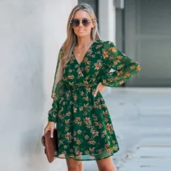 Women's Floral Print Chiffon Mini Dress - Cupshe -Mizuno Shop GUEST c63bd396 f78d 4bdb 84f5 db15176d63ec