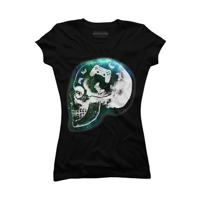 Junior's Design By Humans Gaming Is Always In My Skull Mind By COVI T-Shirt 4 Junior's Design By Humans Gaming Is Always In My Skull Mind By COVI T-Shirt - Image 2