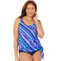 Swimsuits For All Women’s Plus Size Side Tie Blouson Tankini Top 31 Swimsuits For All Women’s Plus Size Side Tie Blouson Tankini Top -Mizuno Shop GUEST c7a4485d 308a 46e9 84aa cdc330d7e07b