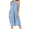 Jessica London Women’s Plus Size Denim Tie-Neck Dress -Mizuno Shop GUEST c8fe806d a288 4282 ad6e 0b1fea34b987