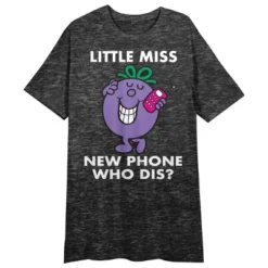 Mr. Men And Little Miss Meme Little Miss New Phone Crew Neck Short Sleeve Charcoal Heather Women's Night Shirt 9 Mr. Men And Little Miss Meme Little Miss New Phone Crew Neck Short Sleeve Charcoal Heather Women's Night Shirt -Mizuno Shop GUEST c97898ef 95f5 4abe b635 dcb93607cc1c