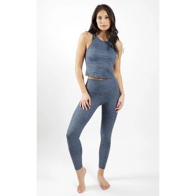 Yogalicious - Women's Nude Tech Water Droplet High Waist Ankle Legging 5 Yogalicious - Women's Nude Tech Water Droplet High Waist Ankle Legging - Image 3