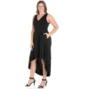 24seven Comfort Apparel Womens Plus Size High Low Party Pocket Dress -Mizuno Shop GUEST cb8fbdb4 9e60 4f77 baf2 de16b67e2a73