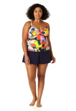 Anne Cole Plus - Women's Halter Tankini Top -Mizuno Shop GUEST cdd65d84 69ae 4752 9122 8a4a1d78a5e2