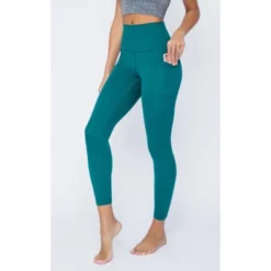 Yogalicious Womens Lux Elastic Free High Waist Side Pocket 7/8 Ankle Legging -Mizuno Shop GUEST ce06786b e0b8 4ba8 b212 ab0777b59374