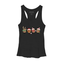 Women's Design By Humans Christmas Hedgehogs By Mangulica Racerback Tank Top -Mizuno Shop GUEST d52c72b2 e4e9 4a5a b33a e452a5b73dbd