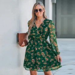 Women's Floral Print Chiffon Mini Dress - Cupshe -Mizuno Shop GUEST d6cc0070 27bb 4bb1 bd86 852d2abe8fc0