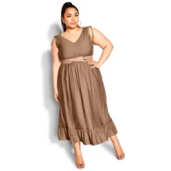 Women's Plus Size Avalina Maxi Dress - Mocha | CITY CHIC 7 Women's Plus Size Avalina Maxi Dress - Mocha | CITY CHIC -Mizuno Shop GUEST d84d537f 1efe 4ed8 b75b 90c8843a61ad