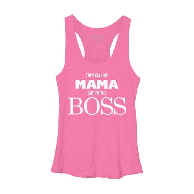 Women's Design By Humans They Call Me Mama But I'm The Boss By Shirz Racerback Tank Top 5 Women's Design By Humans They Call Me Mama But I'm The Boss By Shirz Racerback Tank Top - Image 3