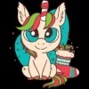 Women's Design By Humans Christmas Candy Cane Unicorn With Stocking By Rasok Racerback Tank Top -Mizuno Shop GUEST da1fd572 cba1 4e25 b610 fefa3ca5e00e