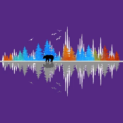 Women's Design By Humans Sounds Of Nature Color Tree Notes By NomAdartStudio Racerback Tank Top 3 Women's Design By Humans Sounds Of Nature Color Tree Notes By NomAdartStudio Racerback Tank Top