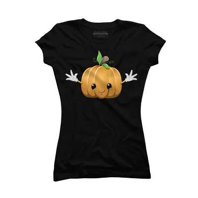 Junior's Design By Humans Halloween Pumpkin Monster 6 By LironPeer T-Shirt 5 Junior's Design By Humans Halloween Pumpkin Monster 6 By LironPeer T-Shirt - Image 3