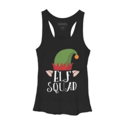 Women's Design By Humans Christmas Elf Squad By GiftsIdeas Racerback Tank Top -Mizuno Shop GUEST e05edbba 08e0 437f a521 39e224fb09aa