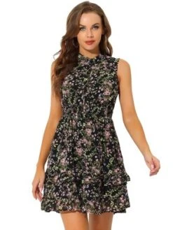 Allegra K Women's Floral A-line Smocked Waist Tiered Ruffled Chiffon Mini Dress 25 Allegra K Women's Floral A-line Smocked Waist Tiered Ruffled Chiffon Mini Dress -Mizuno Shop GUEST e295a53c 88b9 4834 82cf 1f741e9615fa