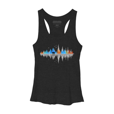 Women's Design By Humans Sounds Of Nature Color Tree Notes By NomAdartStudio Racerback Tank Top 7 Women's Design By Humans Sounds Of Nature Color Tree Notes By NomAdartStudio Racerback Tank Top - Image 5